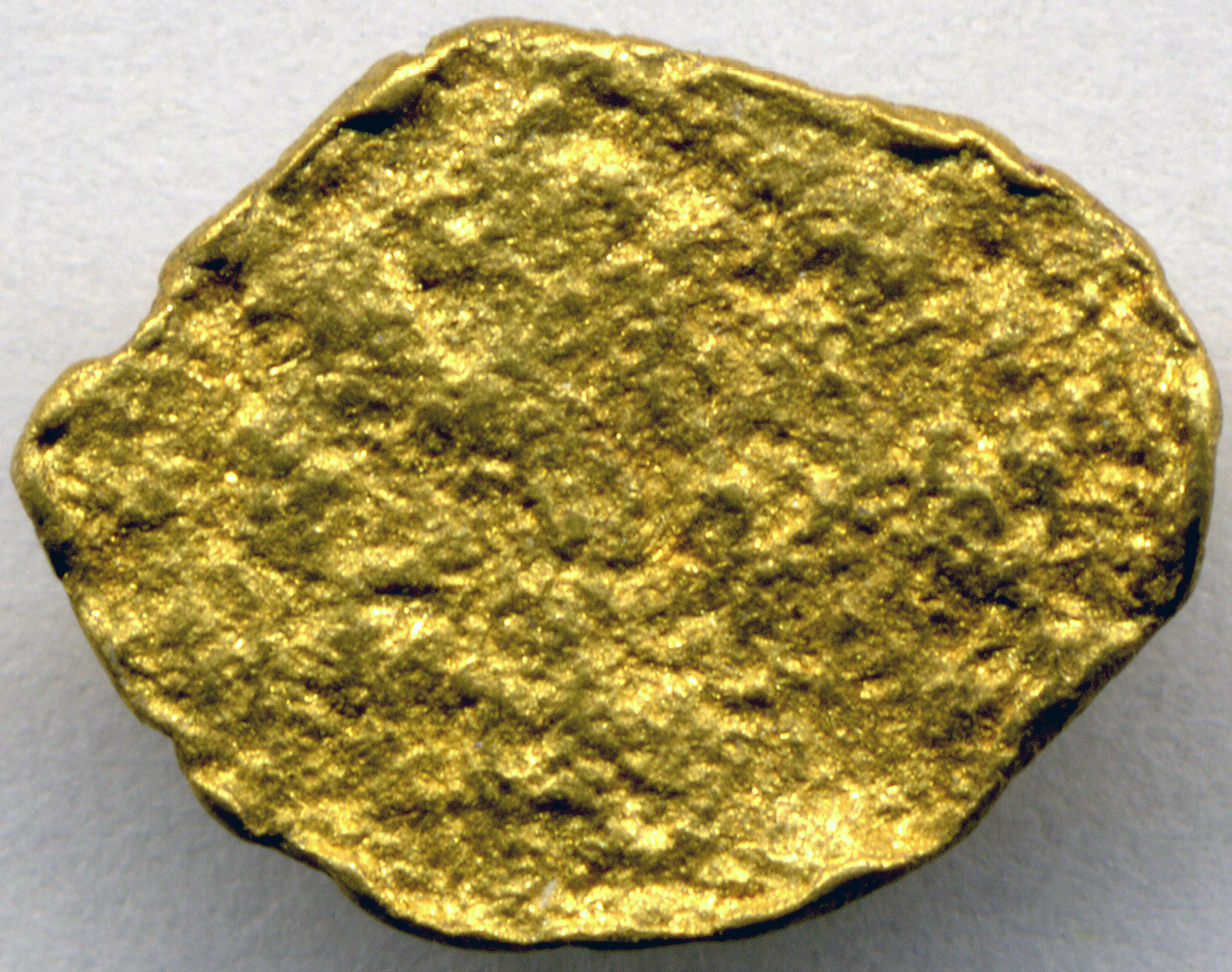 Placer gold nugget, an Alaska find