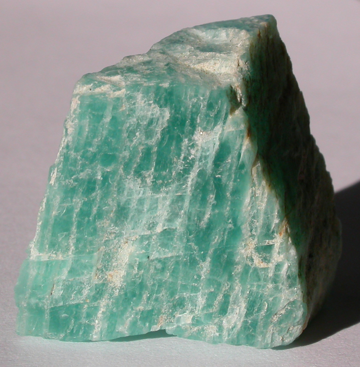 Amazonite, like the Morefield Mine material