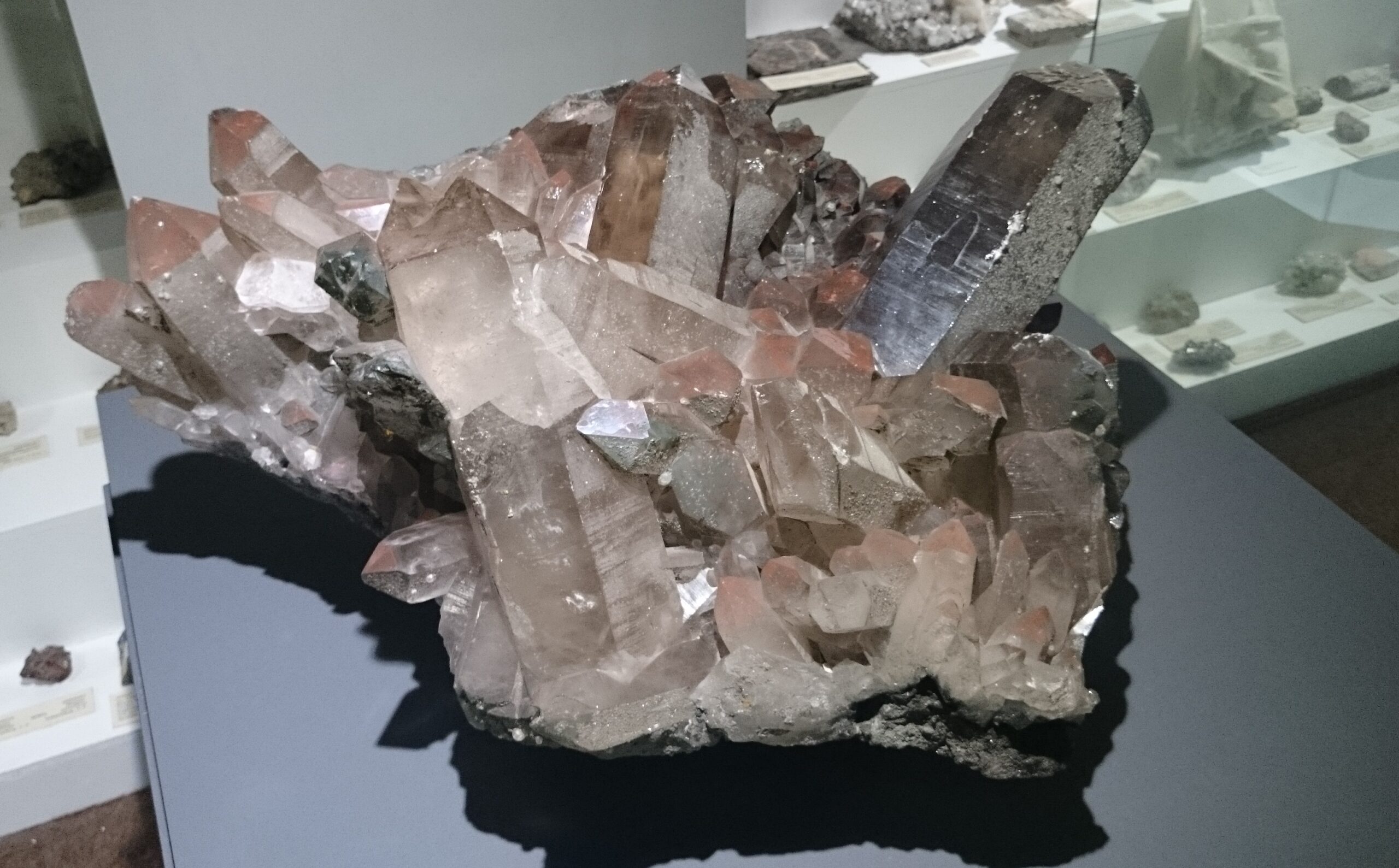 Clear quartz crystals, like those of the Ouachita Mountains