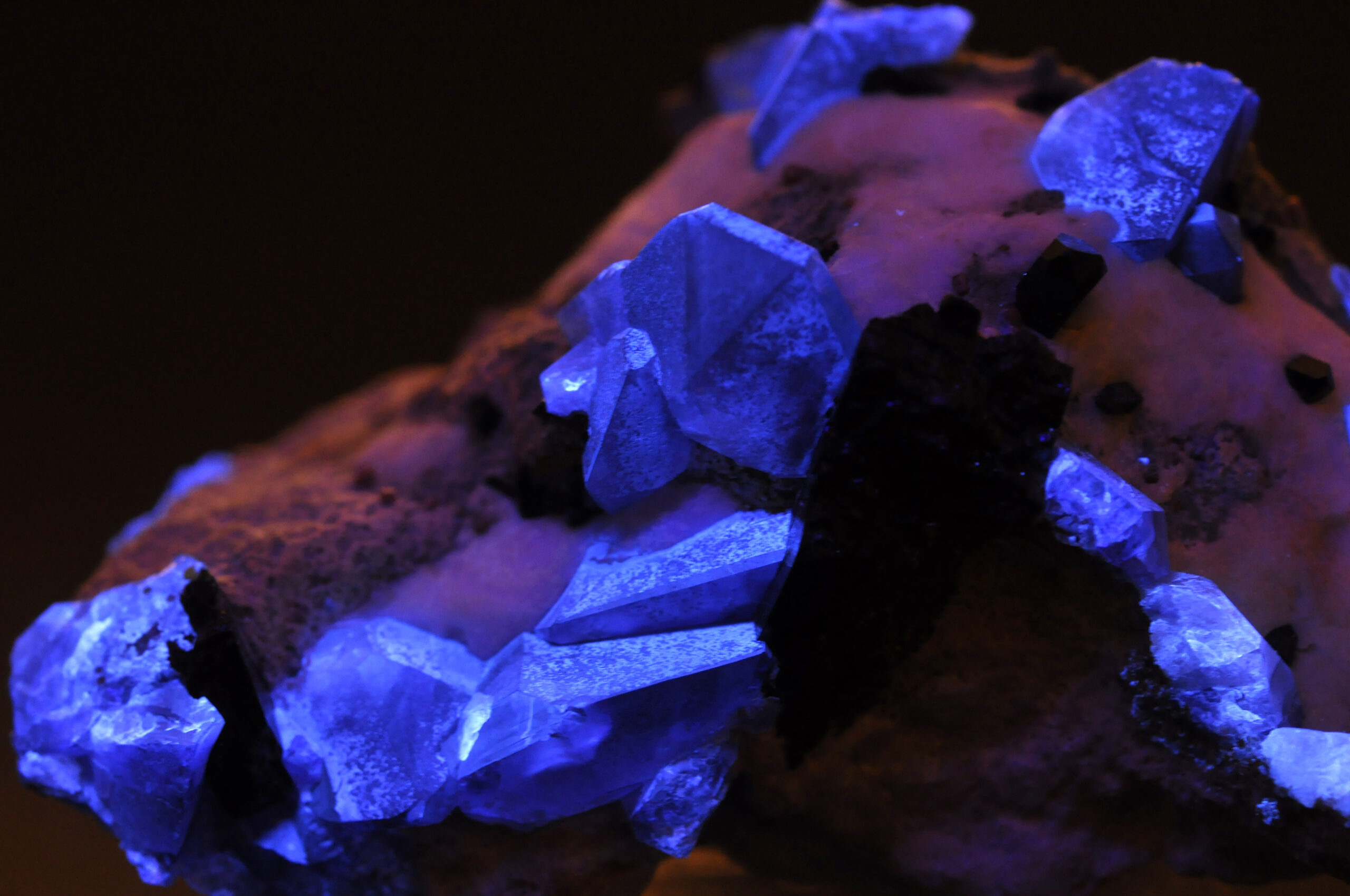 Blue benitoite, the California state gem