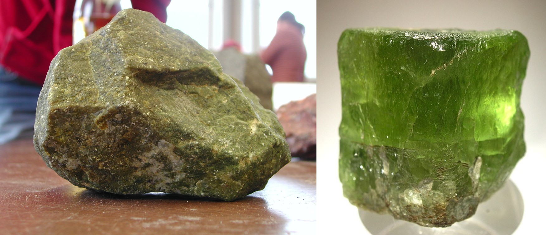 Mineral specimen — Hawaii's volcanic rock holds olivine and obsidian