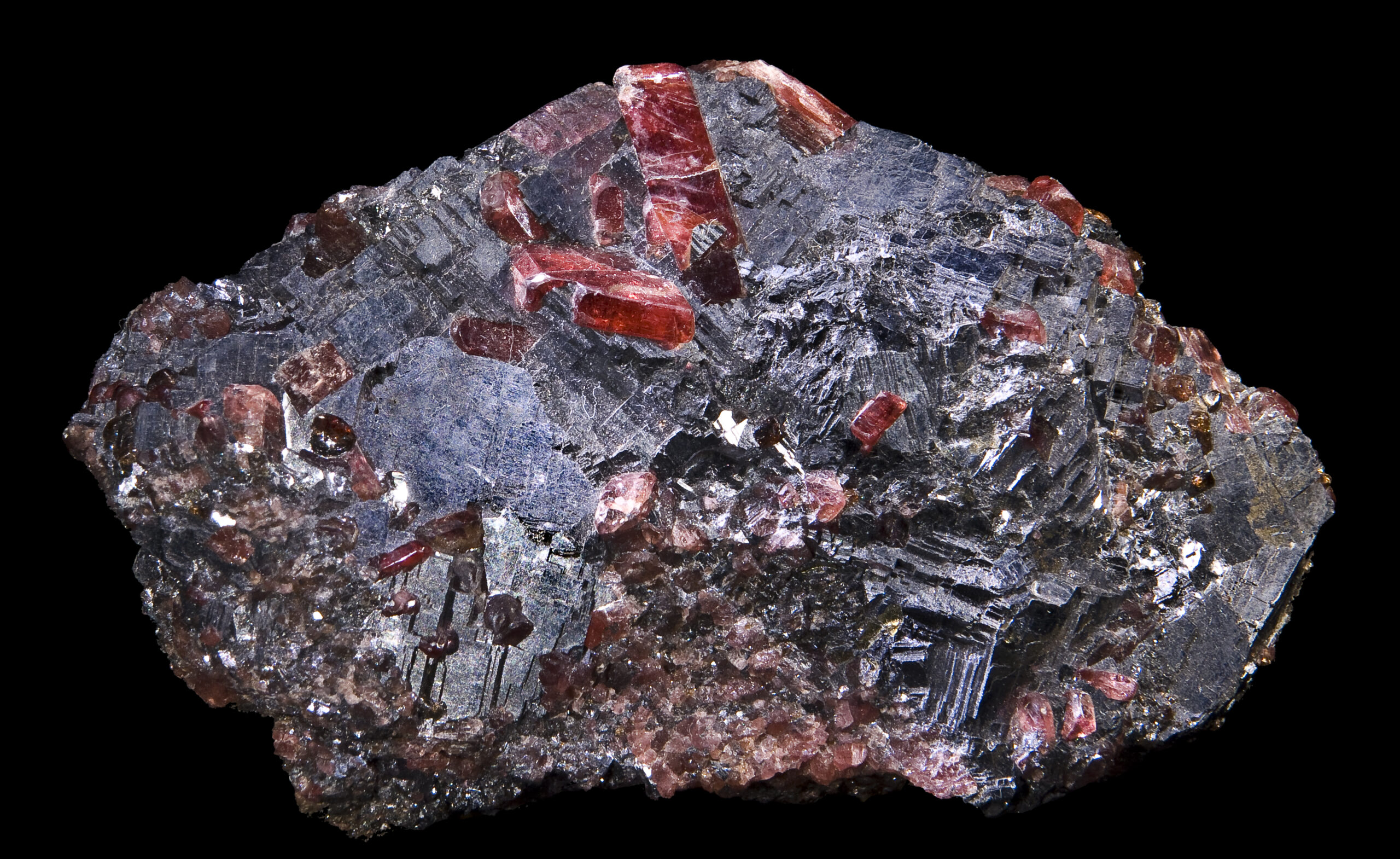 Rhodonite, the Massachusetts state gem