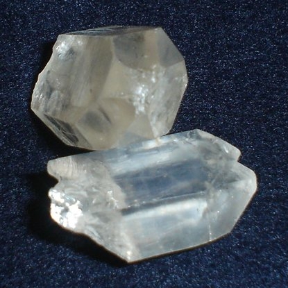 Quartz, one of the stones commonly found alongside diamonds at the Crater
