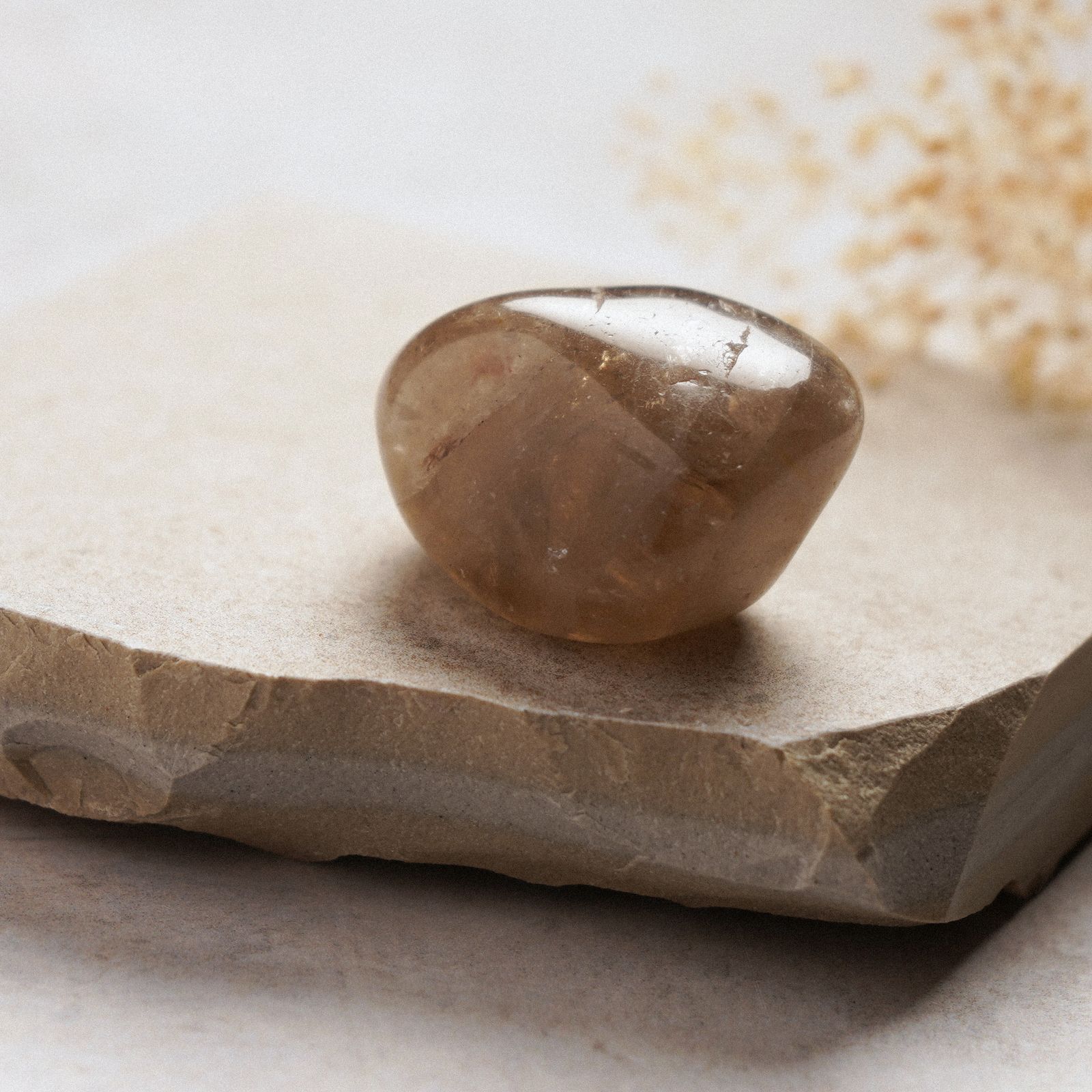 Polished smoky quartz crystal, evoking Crystal Peak finds