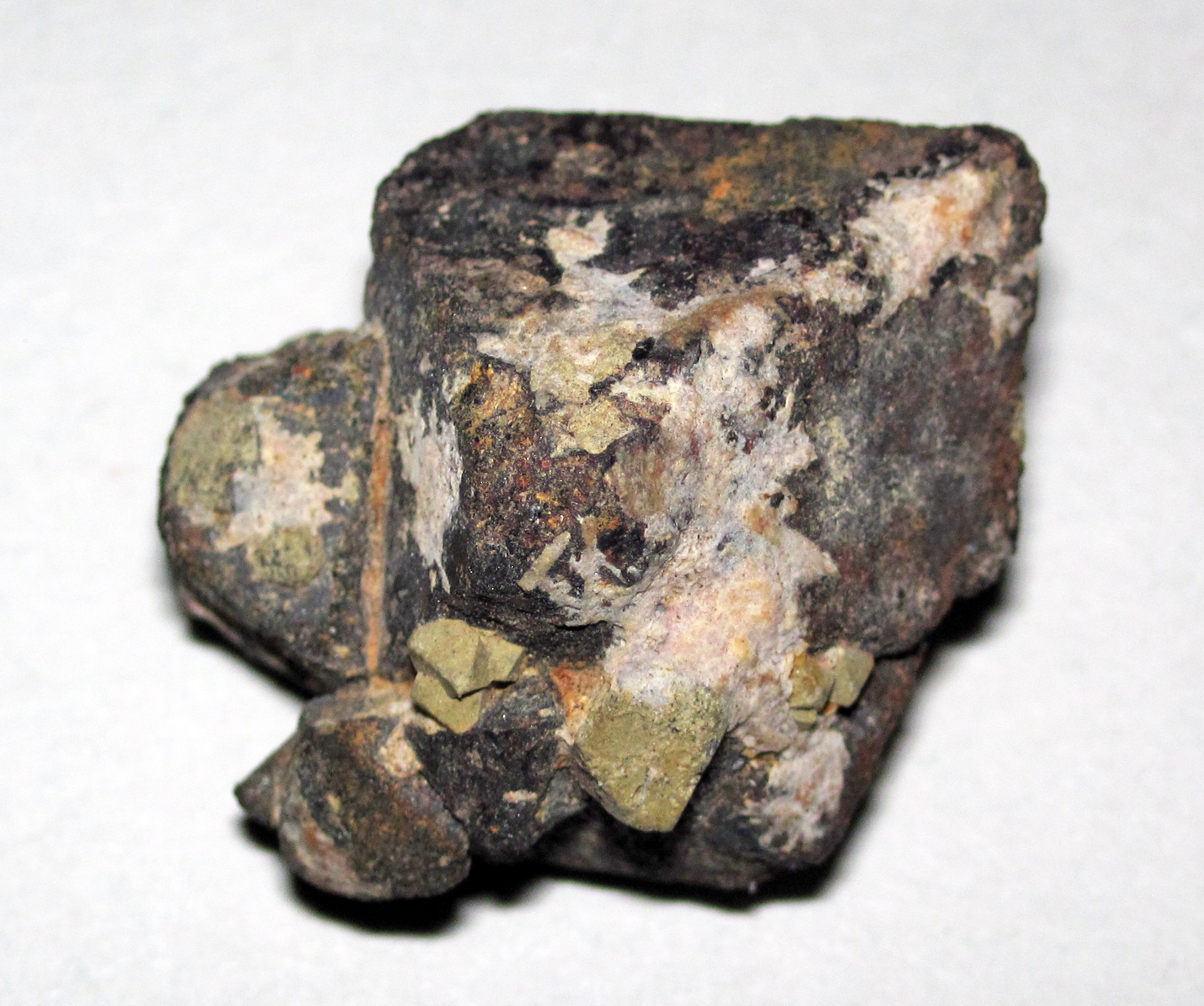 Black octahedral magnetite crystals from Magnet Cove, Arkansas, a strongly magnetic iron-oxide mineral