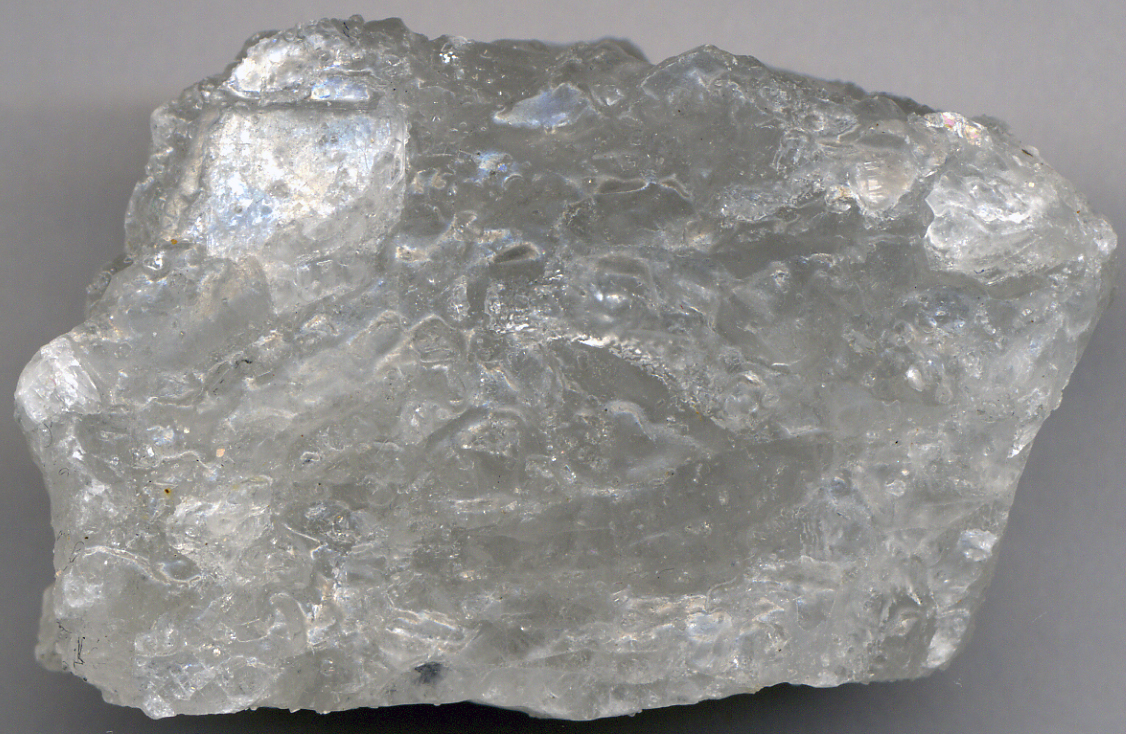 Cubic crystals of halite, or rock salt, the classic salty-tasting mineral
